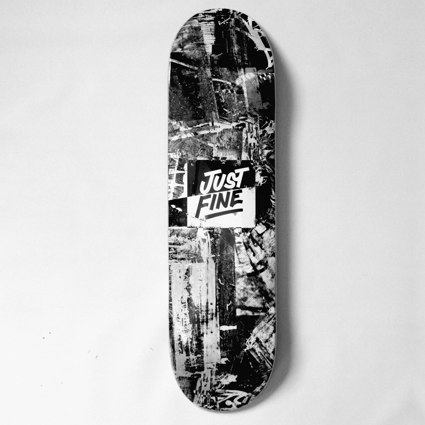 Just Fine Collage Skateboard Deck