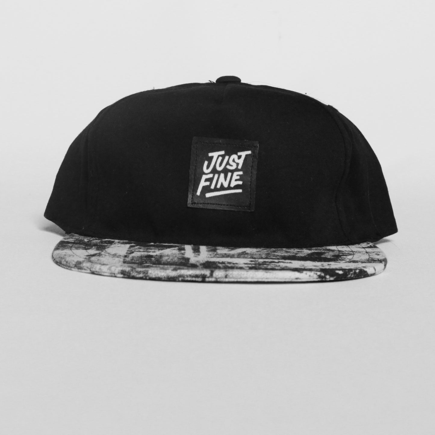 Just Fine Collage Brim Stacked Snapback