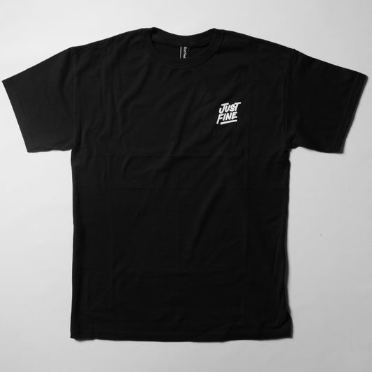 Just Fine Stacked L/C T-Shirt [BLK]