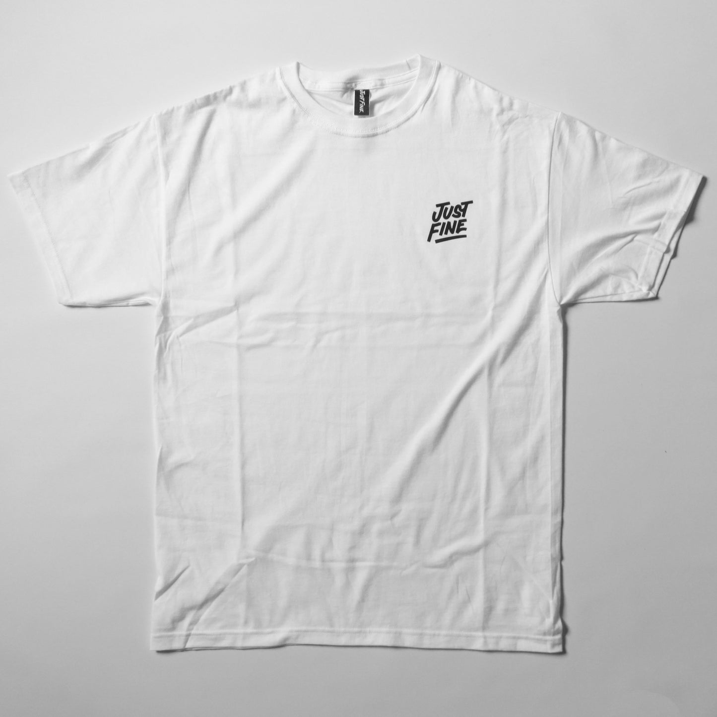 Just Fine Stacked L/C T-Shirt [WHT]